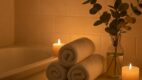 bathroom, spa atmosphere, eucalyptus