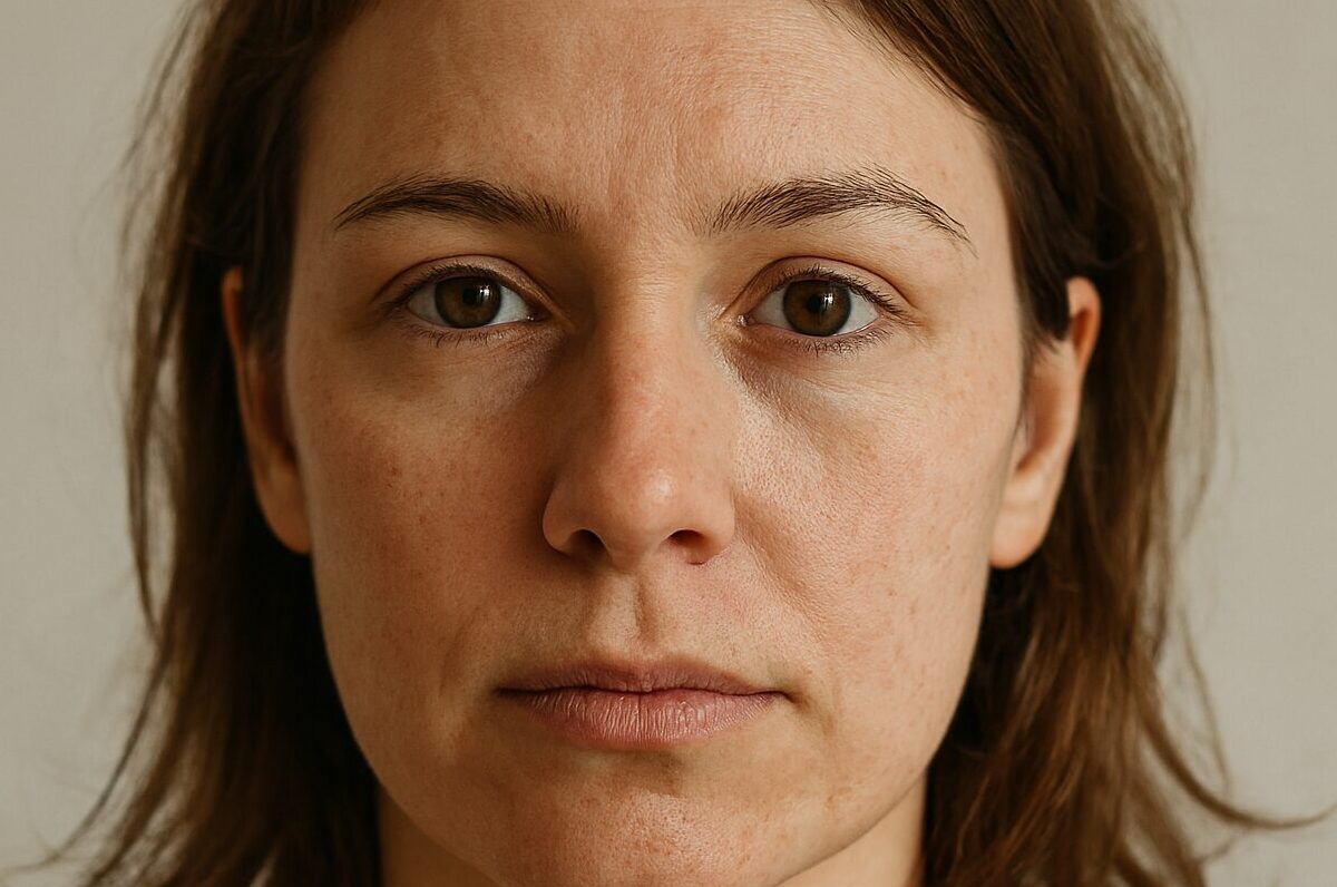 natural skin, no makeup, real woman