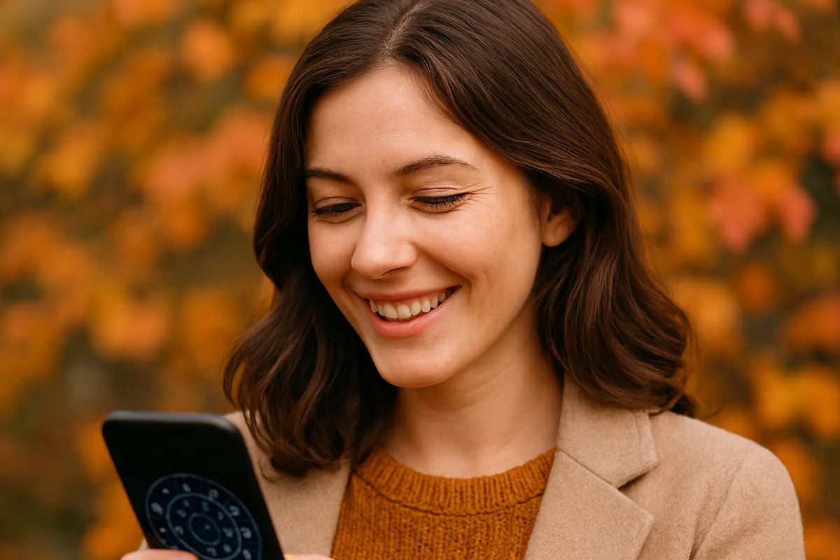 horoscope, autumn, smartphone
