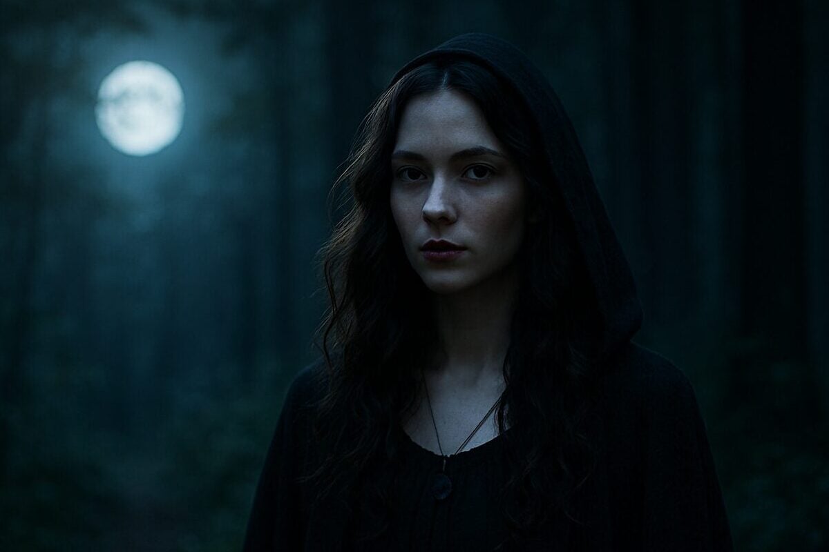 witchcraft, moonlight, forest
