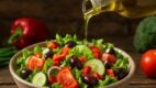 salad, olive oil, vegetables