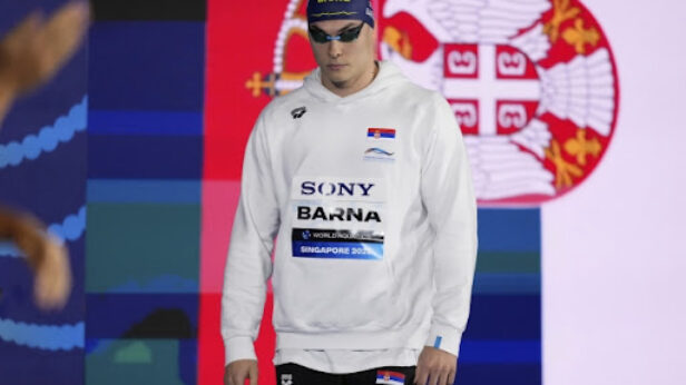 Plivač Barna u finalu trke na 50 metara slobodno na SP