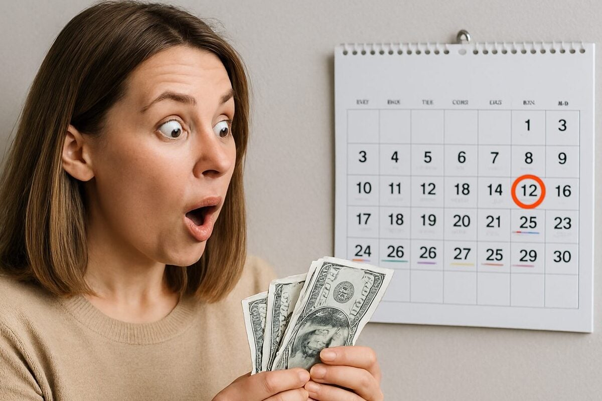 money, calendar, surprise