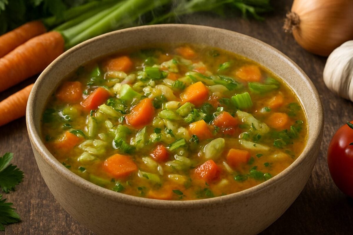 fat-burning soup, homemade recipe, healthy dinner