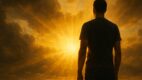 transformation, golden light, silhouette