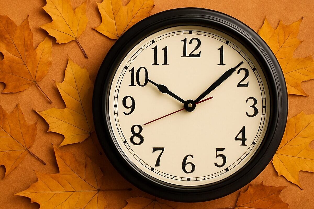 autumn, time change, clock