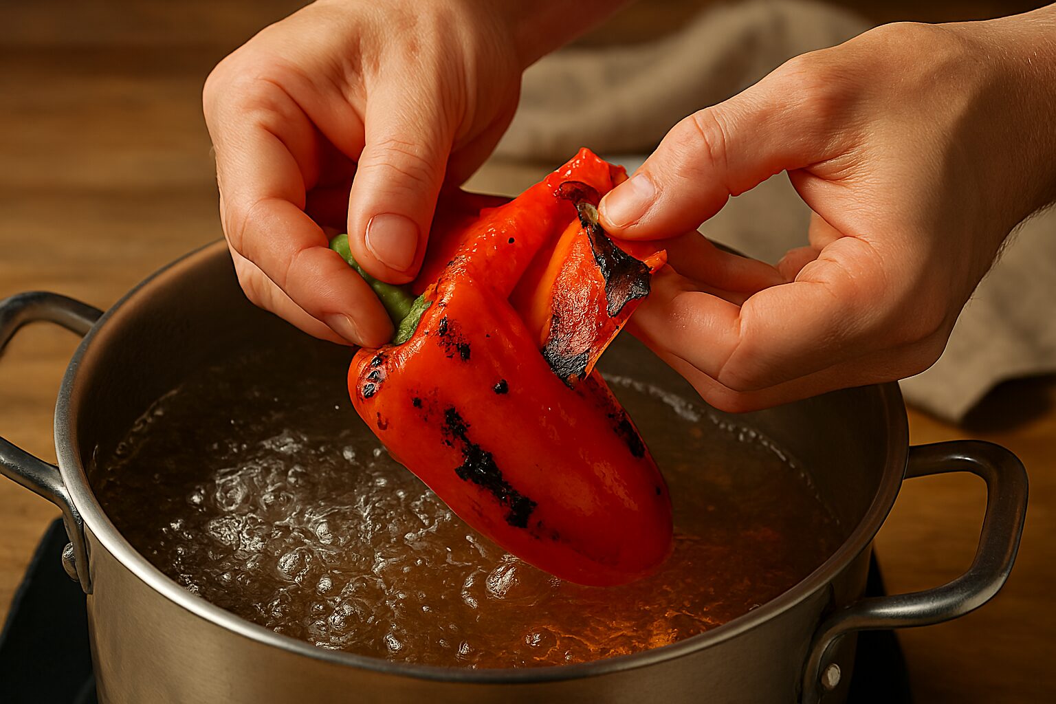Oljuštena paprika spremna za kuvanje