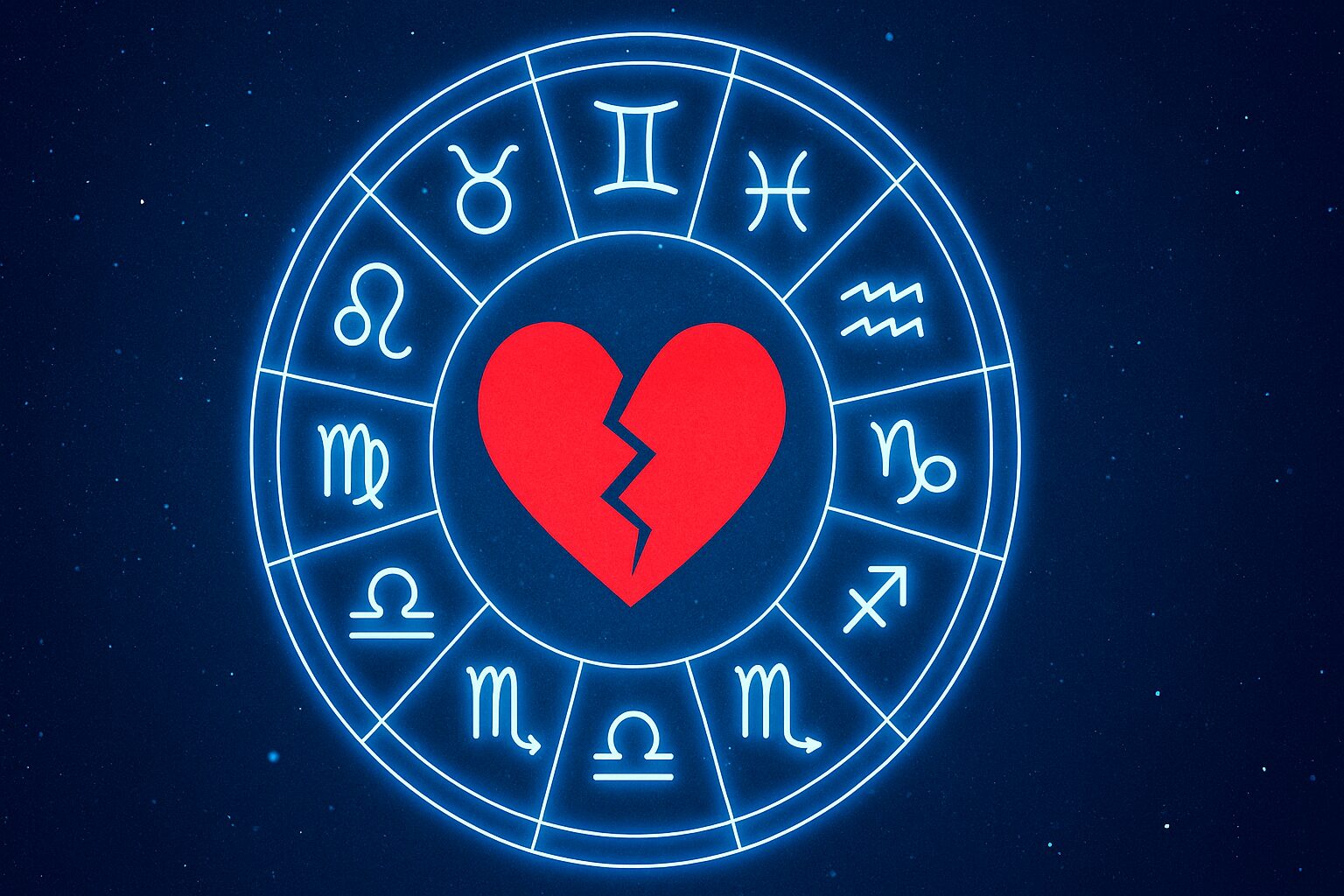 Slomljeno srce u centru astrološke karte najavljuje emotivne preokrete do kraja meseca.