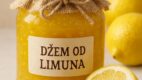 Zlatno-žuti domaći džem od limuna u tegli