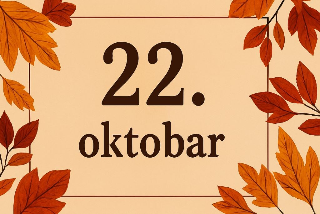 vizuelni prikaz 22. oktobra