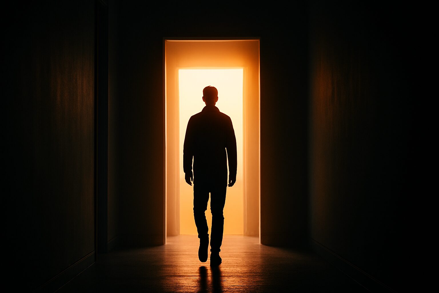 Osoba hoda ka svetlu — simbol uspeha, novca i sreće.