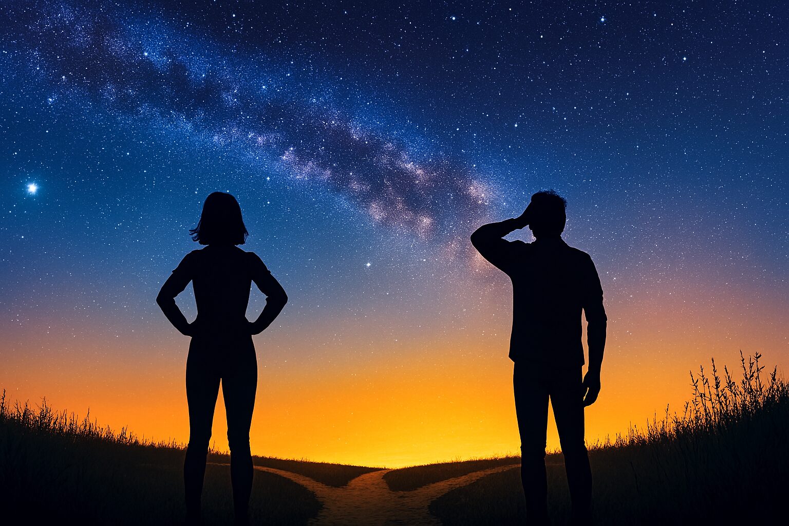 Dve osobe na raskrsnici pod zvezdanim nebom, suočene s odlukom do 15. novembra.