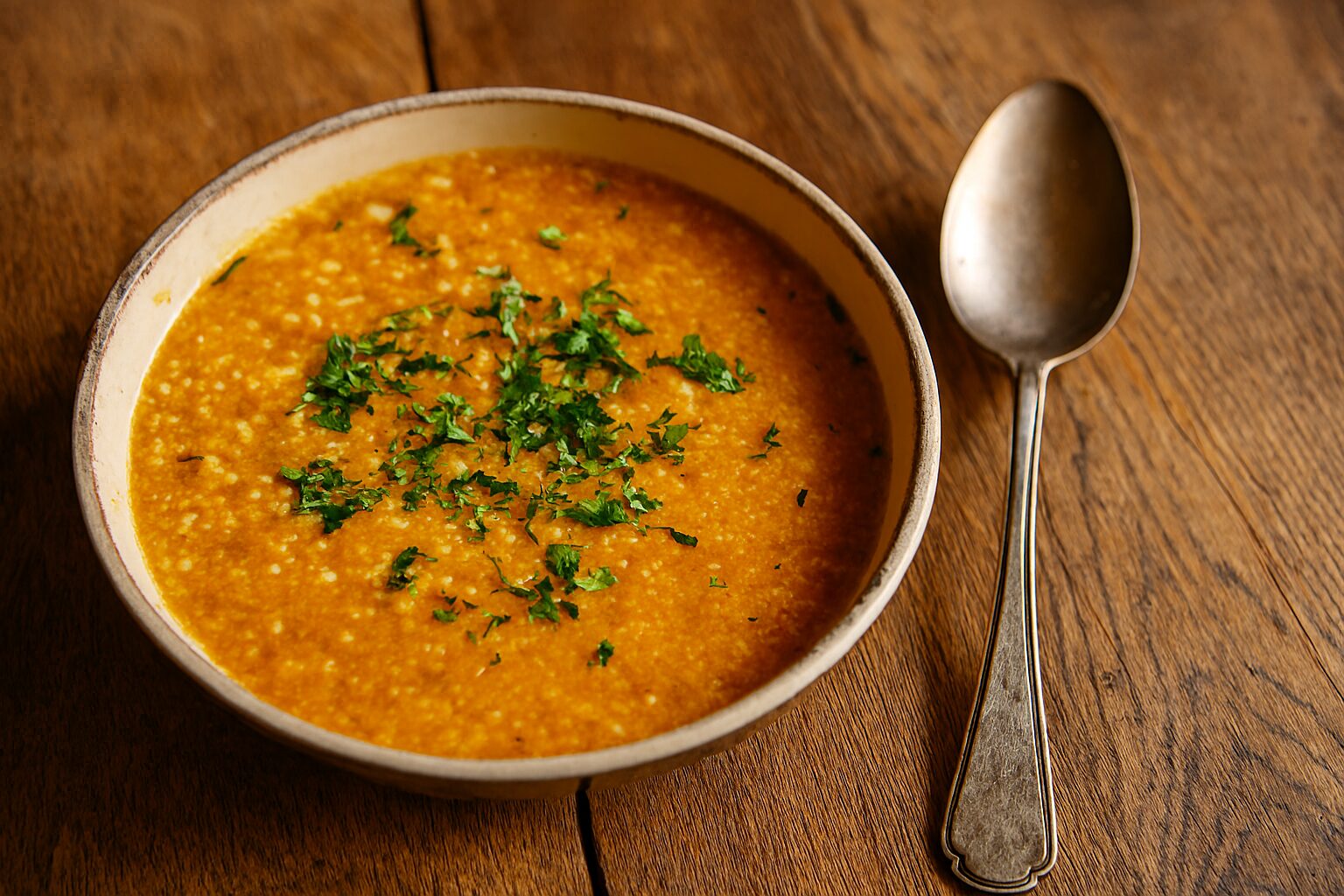 Tarana za stomak u činiji na drvenom stolu.