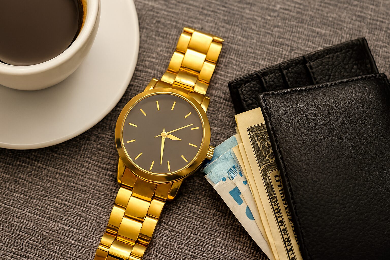 Zlatni sat i novčanik - faza obilja i luksuza