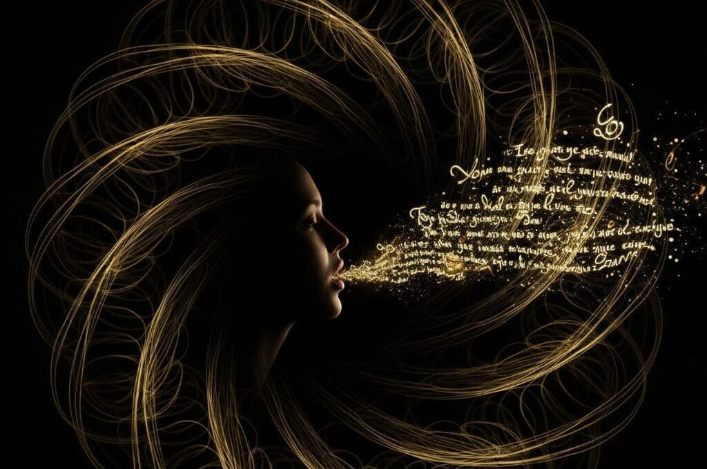 Rečenica iz proročanstva — svetlosni trag koji nosi neizgovorenu misao