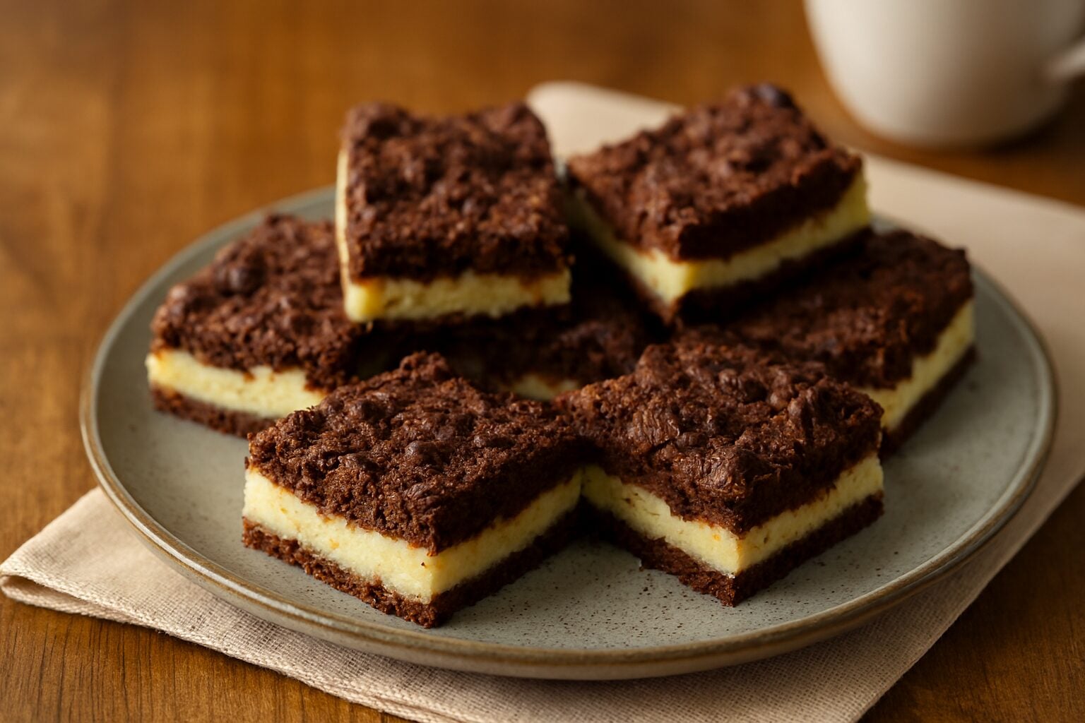 Čupava čokoladna pita sa kremastom sredinom i hrskavom čokoladnom koricom