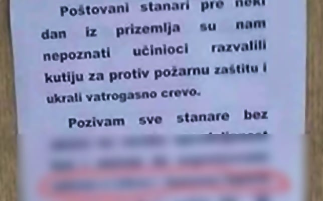 Krađa vatrogasnog aparata